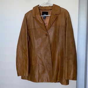 Leather coat